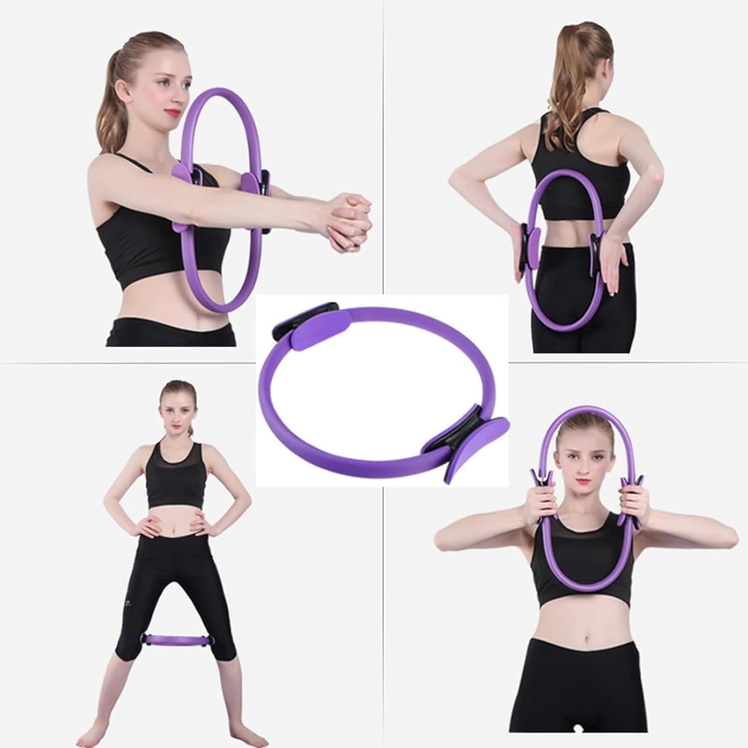 Aro de Pilates y Yoga - Anillo de Resistencia para Piernas, Glúteos y Suelo Pélvico, Ideal para Ejercicios de Estiramiento y Tonificación