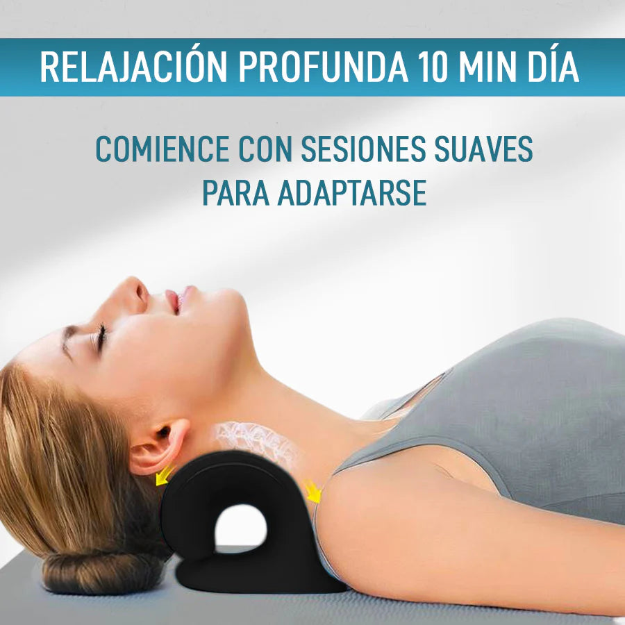 Relajante Cervical y de Hombros Eva – Dispositivo en Forma de C para Tracción Cervical, Alineación de la Columna y Masaje Terapéutico