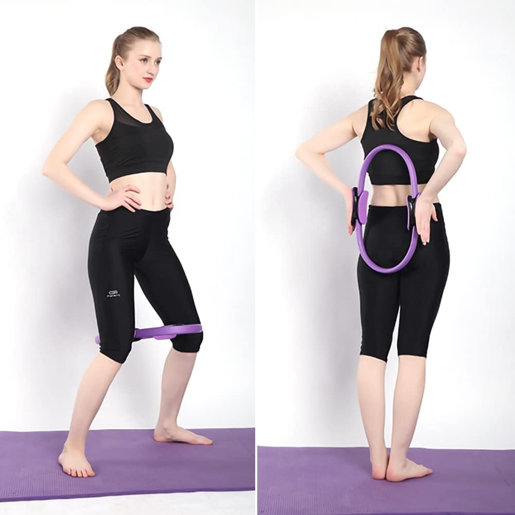 Aro de Pilates y Yoga - Anillo de Resistencia para Piernas, Glúteos y Suelo Pélvico, Ideal para Ejercicios de Estiramiento y Tonificación