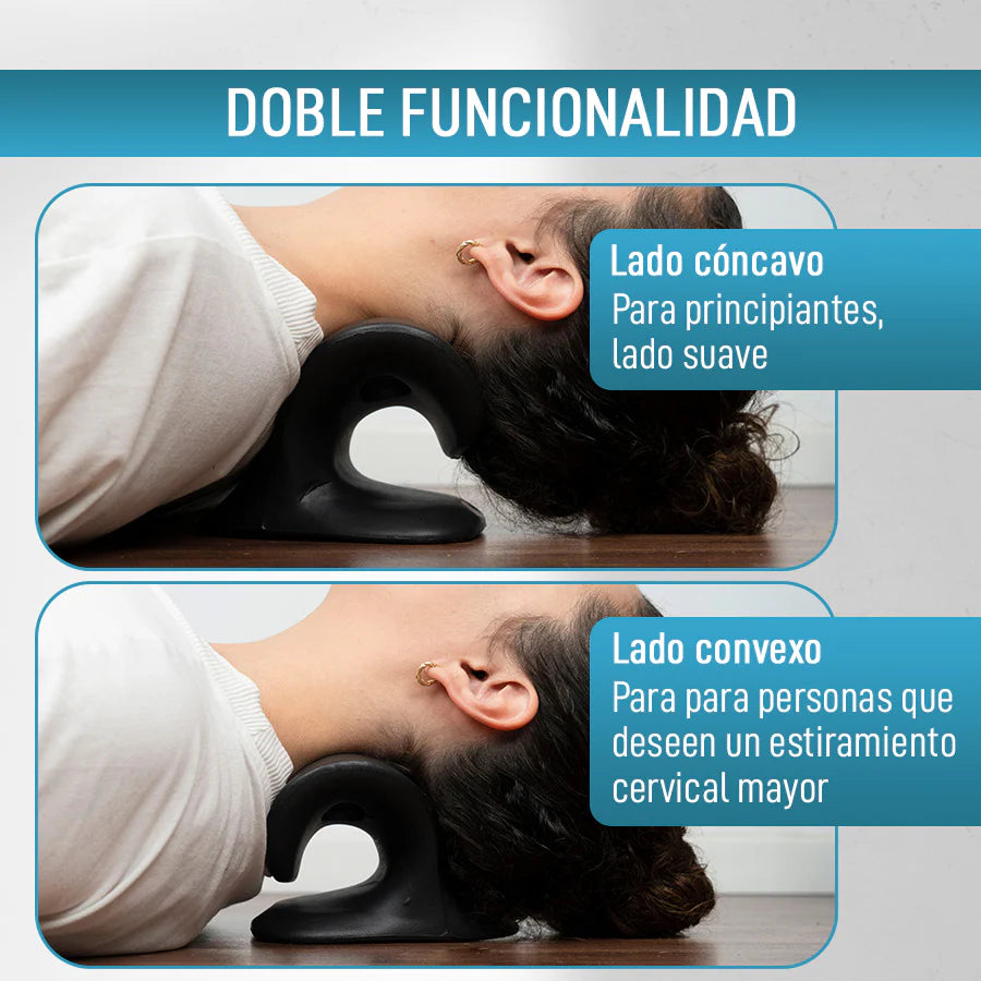 Relajante Cervical y de Hombros Eva – Dispositivo en Forma de C para Tracción Cervical, Alineación de la Columna y Masaje Terapéutico