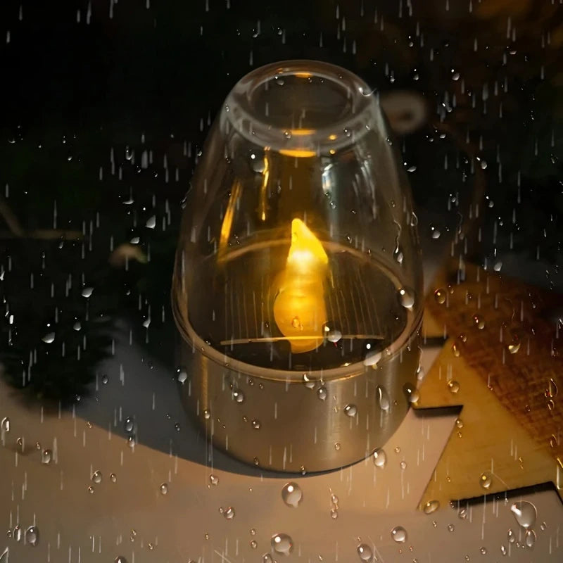 Velas Solares LED Sin Llama - Recargables y Resistentes al Agua, Ideales para Meditación, Paz y Decoración Exterior