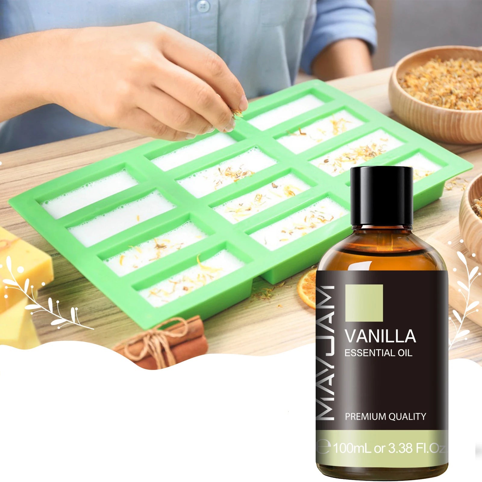 Aceite Esencial con Gotero – Aromas Suaves o Intensos, Ideal para Humidificador, Velas y Difusores de Aromas (100 ml)