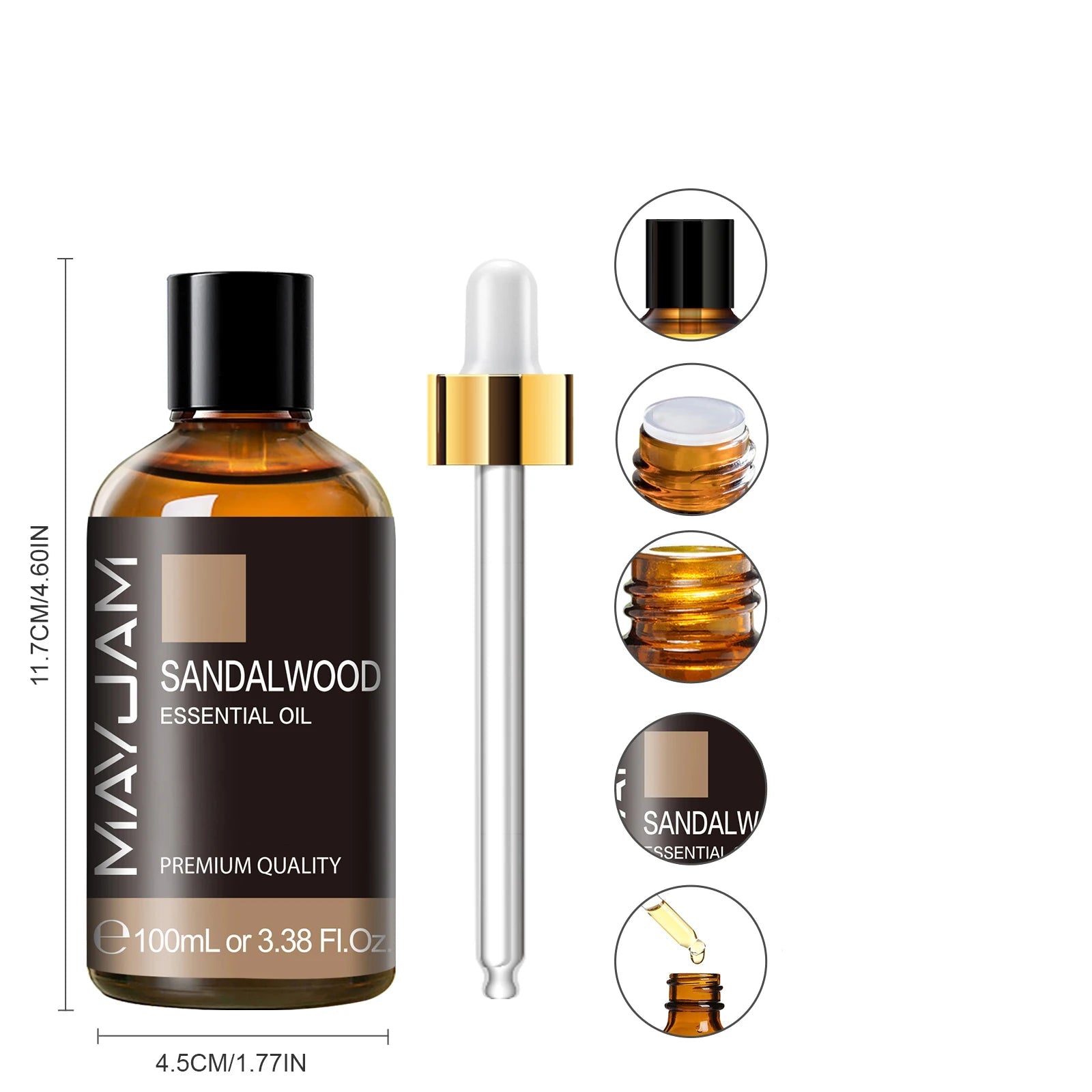 Aceite Esencial con Gotero – Aromas Suaves o Intensos, Ideal para Humidificador, Velas y Difusores de Aromas (100 ml)